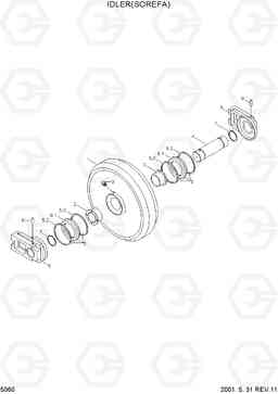 5060 IDLER(SOREFA) R180LC-3, Hyundai