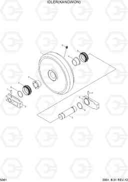 5061 IDLER(KANGWON) R180LC-3, Hyundai