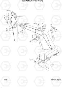 6010 BOOM MOUNTING(-#0421) R180LC-3, Hyundai