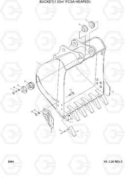 6044 BUCKET(1.03M3 SAE HEAPED) R180LC-3, Hyundai