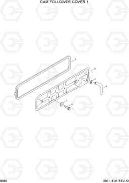 8080 CAM FOLLOWER COVER 1 R180LC-3, Hyundai