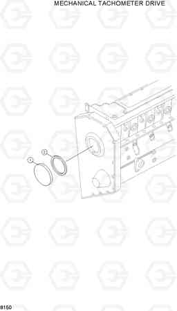 8150 MECHANICAL TACHOMETER DRIVE R180LC-3, Hyundai