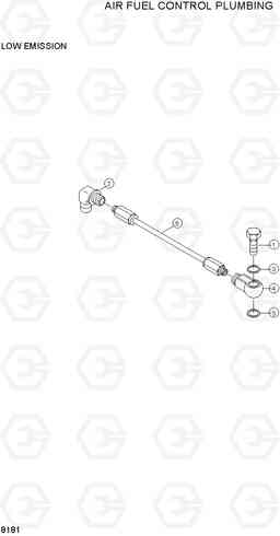 8181 AIR FUEL CONTROL PLUMBING R180LC-3, Hyundai