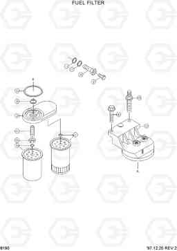 8190 FUEL FILTER R180LC-3, Hyundai