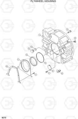 8210 FLYWHEEL HOUSING R180LC-3, Hyundai