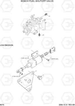 8270 BOSCH FUEL SHUTOFF VALVE R180LC-3, Hyundai