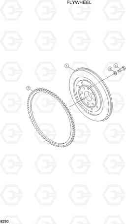 8290 FLYWHEEL R180LC-3, Hyundai