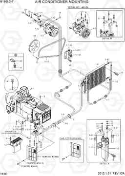 1120 AIR CONDITIONER MOUNTING R180LC-7, Hyundai