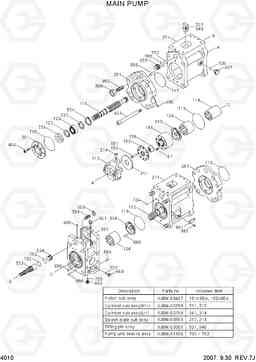 4010 MAIN PUMP R180LC-7, Hyundai