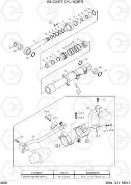 4300 BUCKET CYLINDER R180LC-7, Hyundai