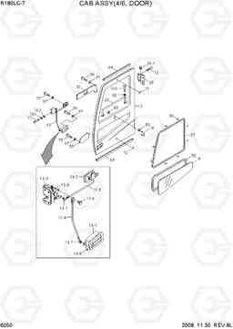 6050 CAB ASSY(4/6, DOOR) R180LC-7, Hyundai