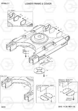 6410 LOWER FRAME & COVER R180LC-7, Hyundai