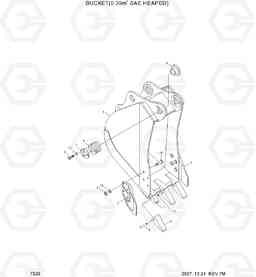 7320 BUCKET(0.39M3 SAE HEAPED) R180LC-7, Hyundai
