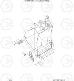 7340 BUCKET(0.64M3 SAE HEAPED) R180LC-7, Hyundai