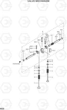 9020 VALVE MECHANISM R180LC-7, Hyundai