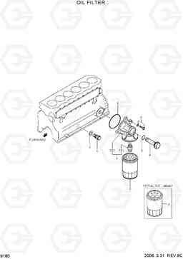 9180 OIL FILTER R180LC-7, Hyundai