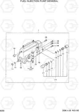 9200 FUEL INJECTION PUMP GENERAL R180LC-7, Hyundai
