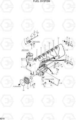 9210 FUEL SYSTEM R180LC-7, Hyundai