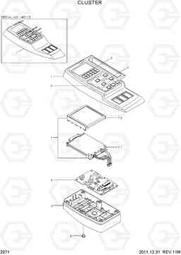 2071 CLUSTER R180LC-7A, Hyundai