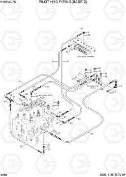 3260 PILOT HYD PIPING(BASE 2) R180LC-7A, Hyundai