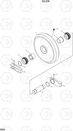 5040 IDLER R180LC-7A, Hyundai