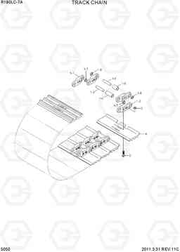 5050 TRACK CHAIN R180LC-7A, Hyundai