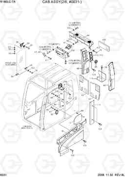 6031 CAB ASSY(2/6, #0031-) R180LC-7A, Hyundai