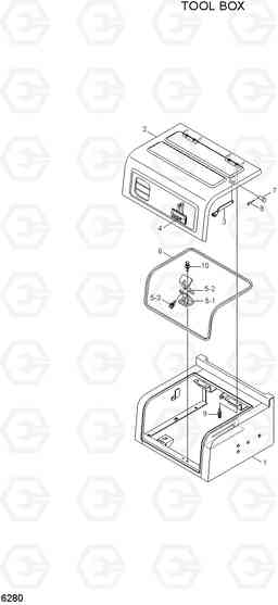 6280 TOOL BOX R180LC-7A, Hyundai