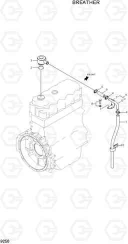 9250 BREATHER R180LC-7A, Hyundai