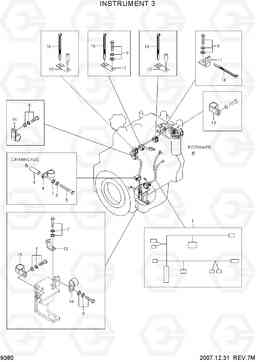 9380 INSTRUMENT 3 R180LC-7A, Hyundai