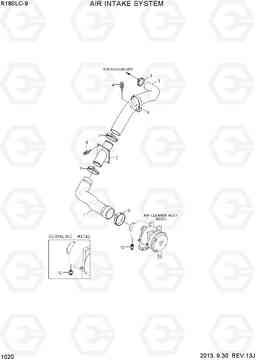 1020 AIR INTAKE SYSTEM R180LC-9, Hyundai