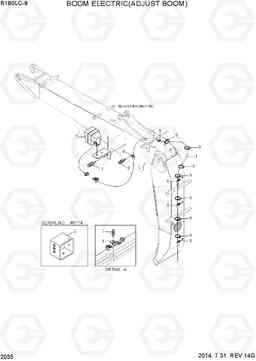 2035 BOOM ELECTRIC(ADJUST BOOM) R180LC-9, Hyundai