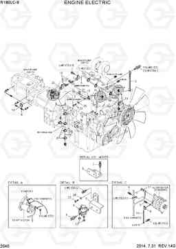 2040 ENGINE ELECTRIC R180LC-9, Hyundai