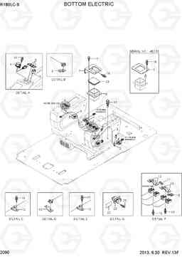 2090 BOTTOM ELECTRIC R180LC-9, Hyundai