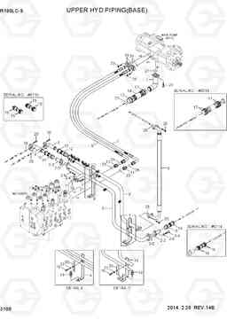 3100 UPPER HYD PIPING(BASE) R180LC-9, Hyundai