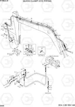 3430 QUICK CLAMP HYD PIPING R180LC-9, Hyundai