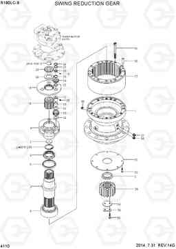 4110 SWING REDUCTION GEAR R180LC-9, Hyundai