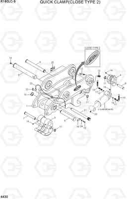 4430 QUICK CLAMP(CLOSE TYPE 2, -#0102) R180LC-9, Hyundai