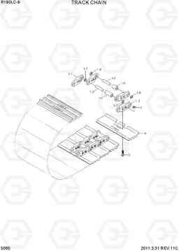 5060 TRACK CHAIN R180LC-9, Hyundai