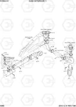 6080 CAB INTERIOR 1 R180LC-9, Hyundai