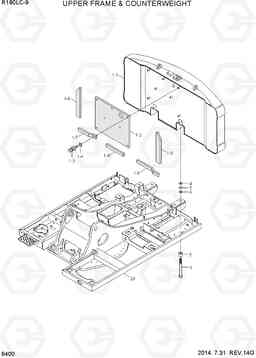 6400 UPPER FRAME & COUNTERWEIGHT R180LC-9, Hyundai