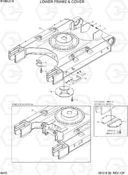 6410 LOWER FRAME & COVER R180LC-9, Hyundai