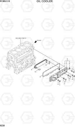 9230 OIL COOLER R180LC-9, Hyundai