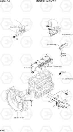 9360 INSTRUMENT 1 R180LC-9, Hyundai