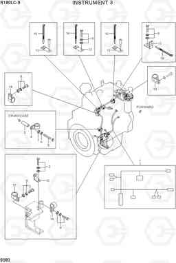 9380 INSTRUMENT 3 R180LC-9, Hyundai