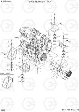 1010 ENGINE MOUNTING R180LC-9A, Hyundai