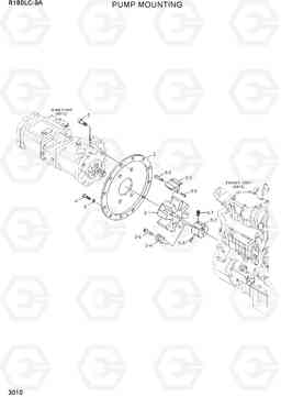 3010 PUMP MOUNTING R180LC-9A, Hyundai