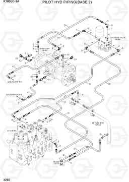 3260 PILOT HYD PIPING(BASE 2) R180LC-9A, Hyundai