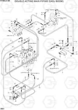 3651 DOUBLE ACTING MAIN PIPING 2(ADJ BOOM) R180LC-9A, Hyundai