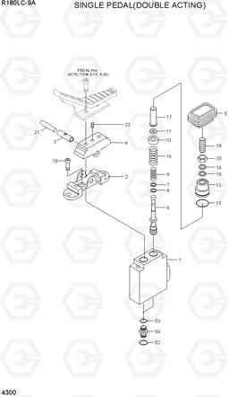 4300 SINGLE PEDAL(DOUBLE ACTING) R180LC-9A, Hyundai